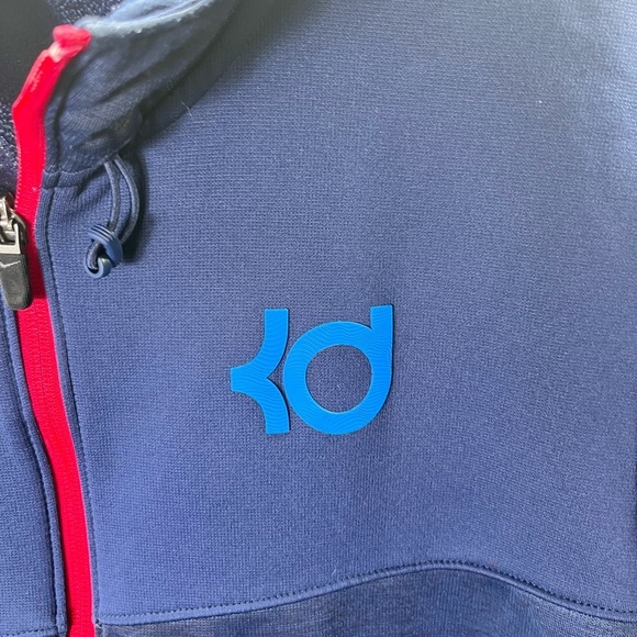 Nike KD Kevin Durant Therma Fit Fleece Jacket Mens L Basketball Hooded 2402 - Picture 3 of 9